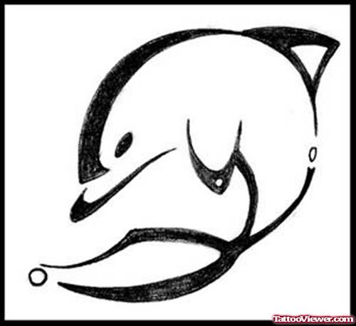 Dolphin Design For Tattoo