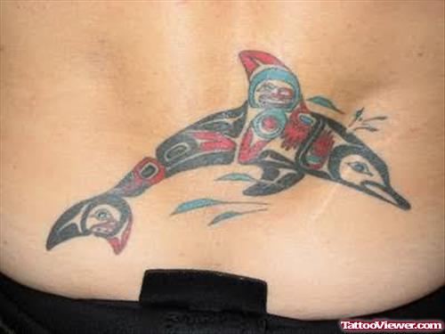 Dolphin Colour Tattoo