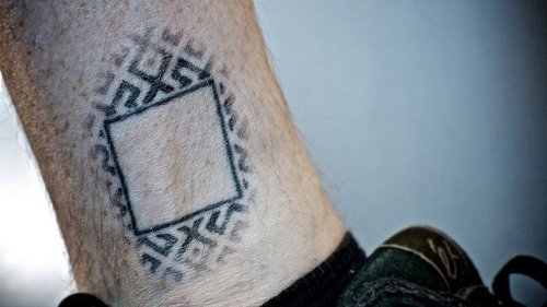 Dotwork Tattoo On Man Side