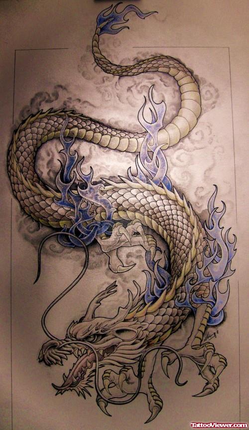 New Dragon Tattoo Design