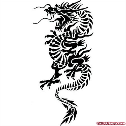 Dragon Black Tattoo Design