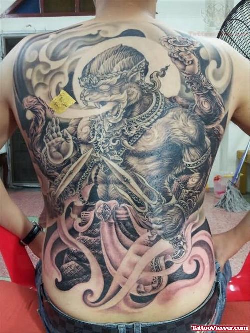 Dragon Tattoo On Back Body