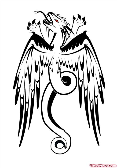 Eagle Dragon Tattoo Sample