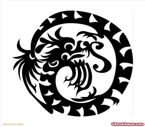 Dragon Tattoo Sketch Sample