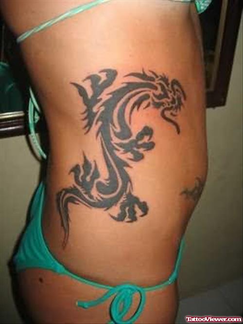 Tribal Dragon Tattoo For Girls