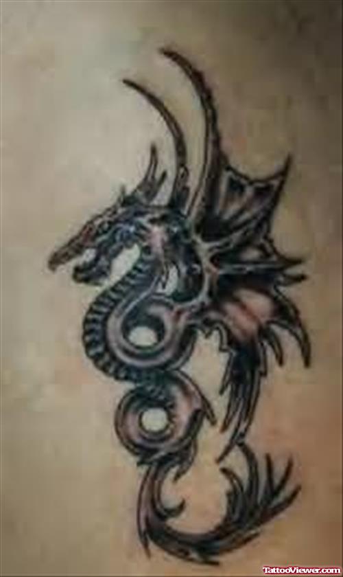 Trendy Dragon Tattoo On Body