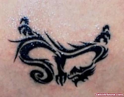 Stylish Dragon Tattoo On Body