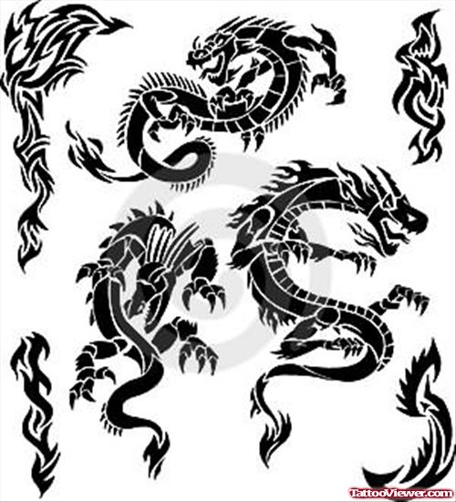 Dragon Tattoos Picture Samples