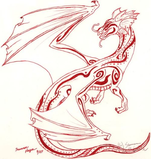 Dragon Tattoo Design Sample