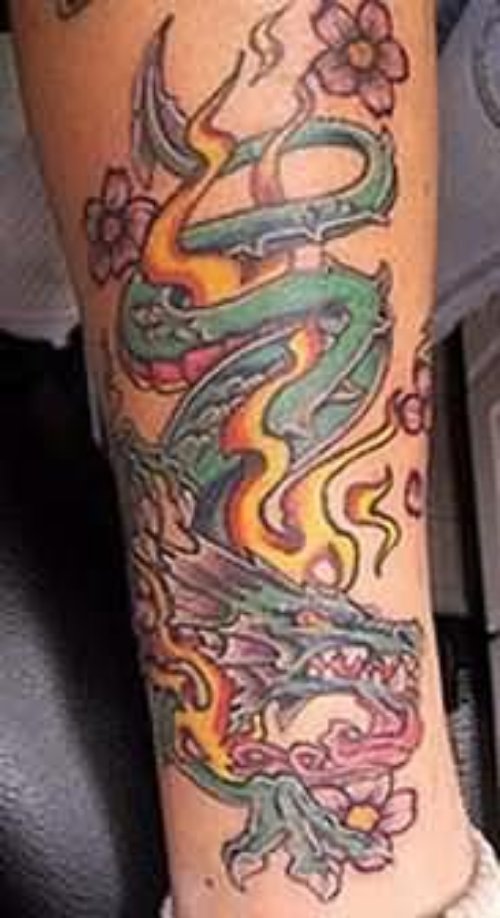 A Fire Dragon Tattoo