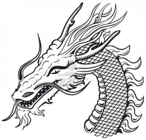 Dragon Head Tattoo Design