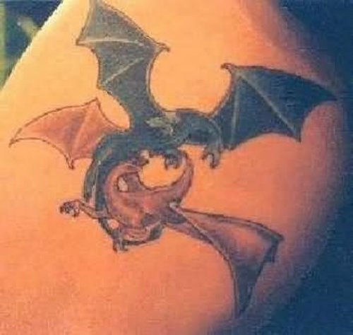 Awesome Bat Dragon Tattoo Picture