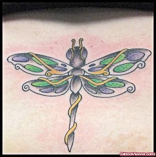 Tribal Dragonfly Tattoo Picture