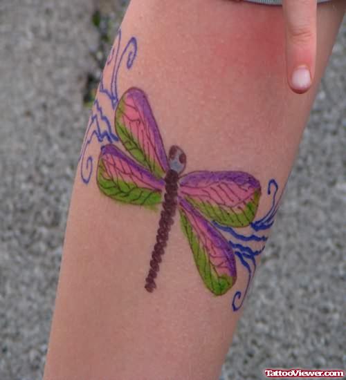 Dragonfly Tattoos For Arm