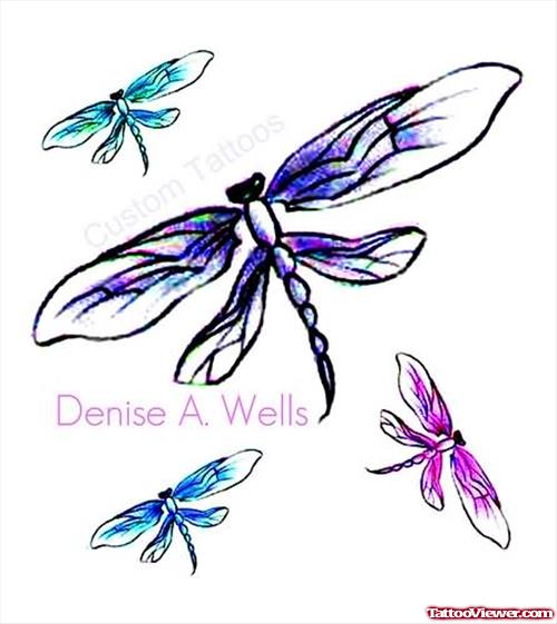 Dragonfly Tattoos Designs