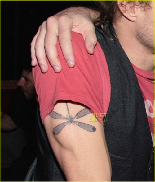Heath Ledger Dragonfly Tattoo