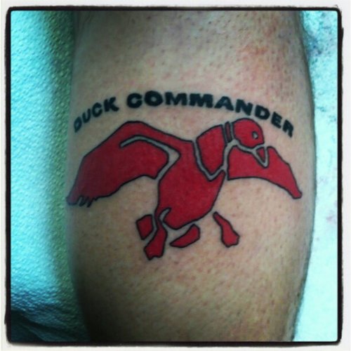 Duck Commander And Red Ink Duck Tattoo