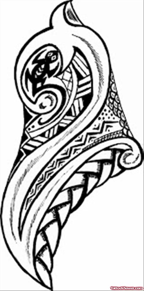 Tribal Sea Eagle Tattoo Design