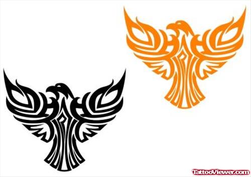 Tribal Eagle Tattoos Designs