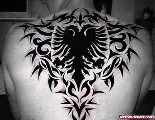 Back Body Eagle Tattoo For Men