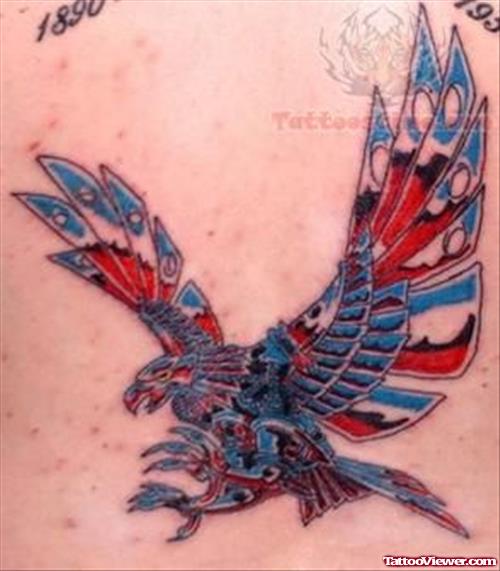 Colorful Eagle Tattoo