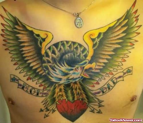 Heart And Eagle Tattoo