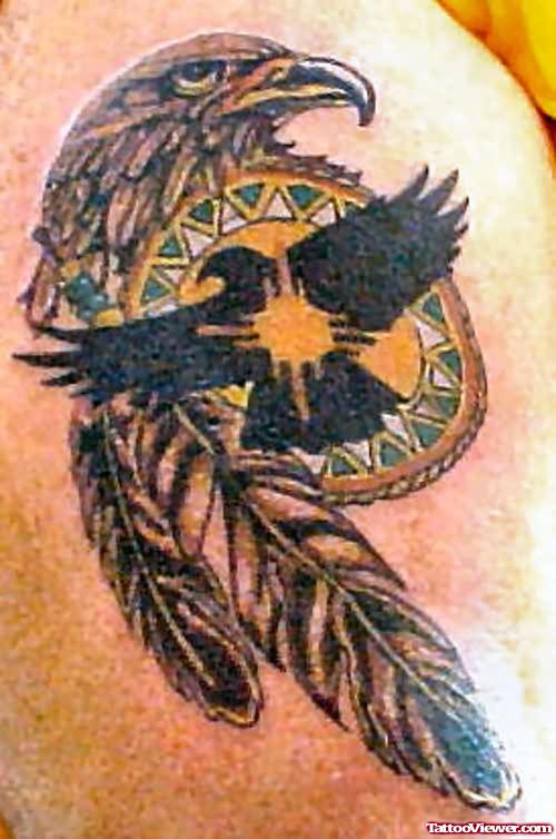 Eagle Feather Tattoo On Shoulder