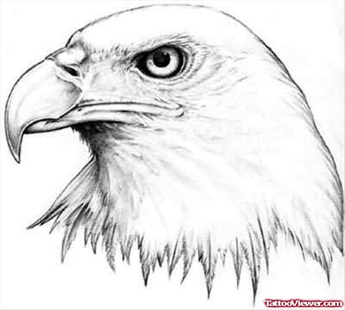 White American Eagle Tattoo