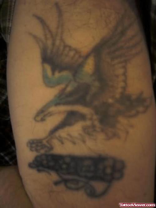 Eagle Caught Snake Tattoo