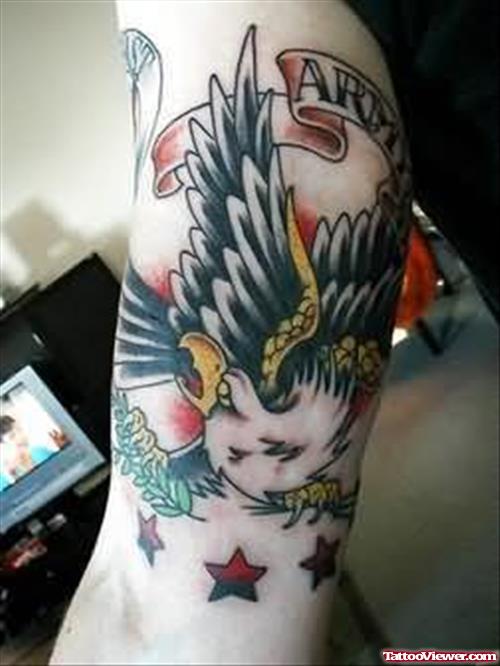 Beautiful Eagle Tattoo On Biceps