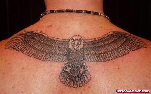 Terrific Eagle Tattoo On Back