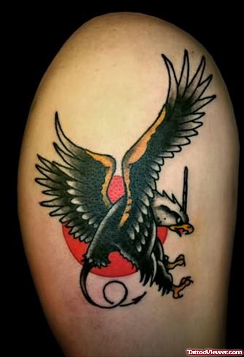 Old School Eagle Tattoo