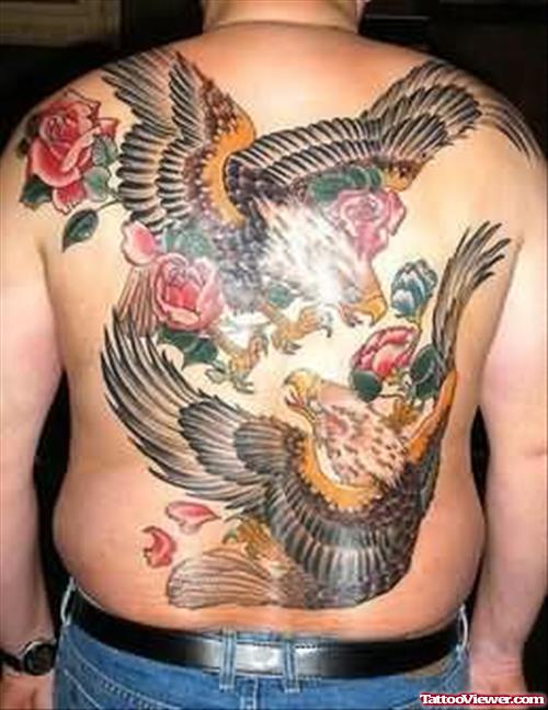 Beautiful Eagle Tattoo On Back