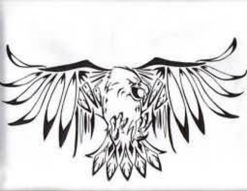 Angry Eagle Tattoo Sample
