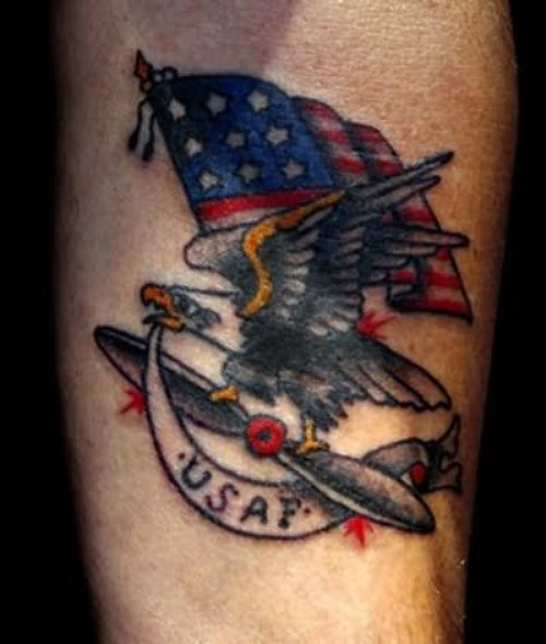 Fore Arm Eagle Tattoo