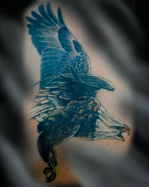 Flying Eagle Tattoo Design For Men