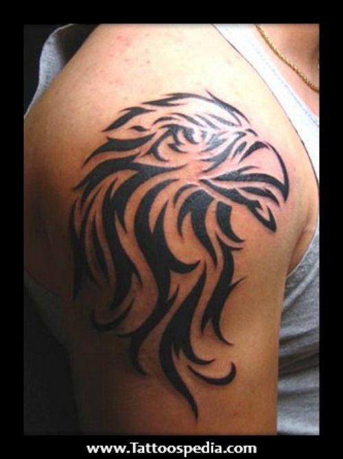 Tribal Eagle Tattoo For Men On Arm