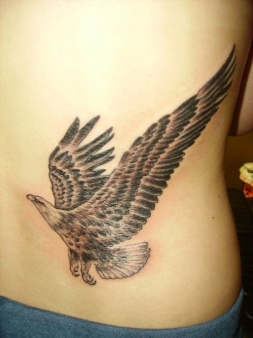 Lower Back Eagle Tattoo