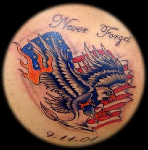 Never Forget Eagle Tattoo