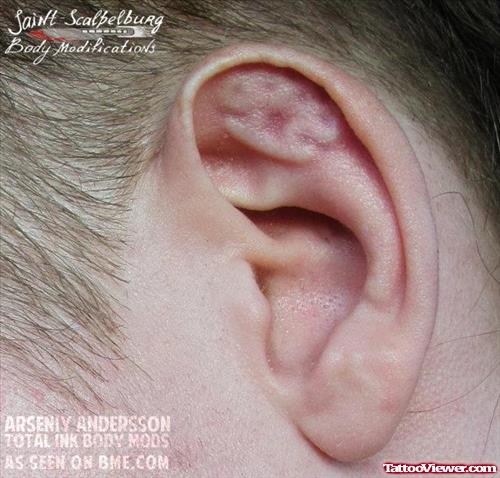 Knuckles Ear Tattoo