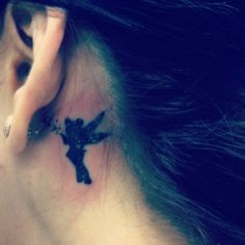 Fairy Tattoo Behind Ear