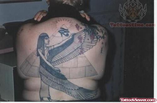Classic Egyptian Back Body Tattoo