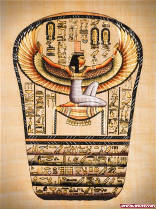 Egyptian Godess Tattoo Design