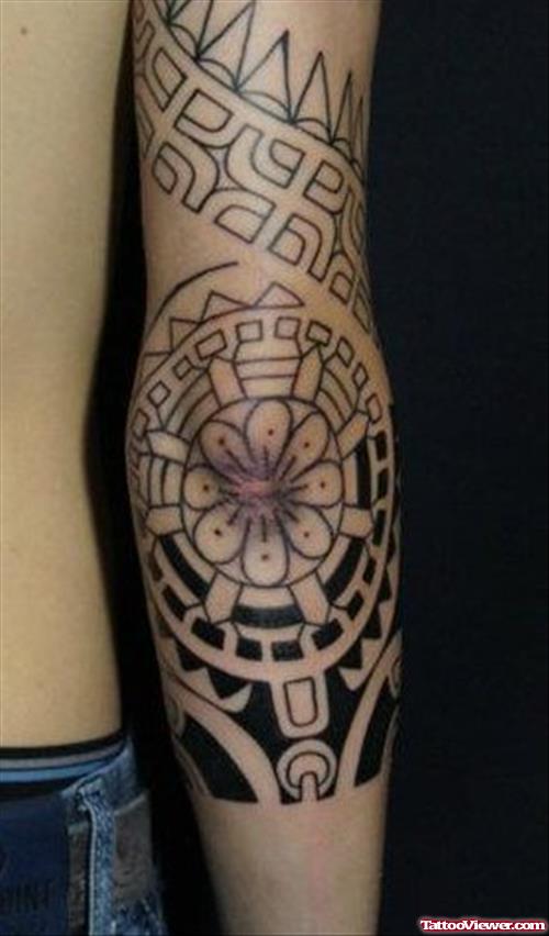 Maori Elbow Tattoo