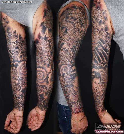 Japanese Dragon Elbow Tattoo