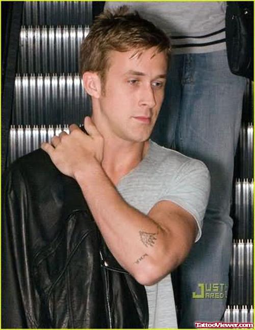 Ryan Gosling Elbow Tattoos