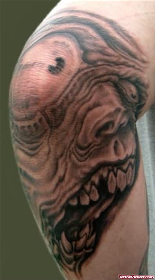 Zombie Elbow Tattoo