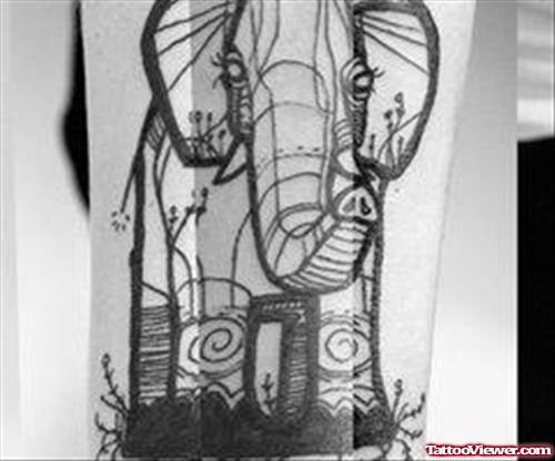 Elephant Tattoo Design For Guys