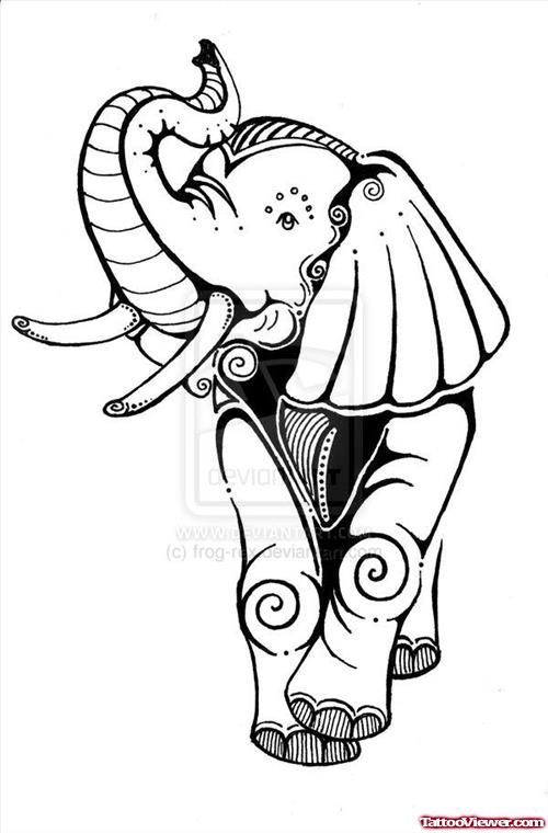 Elephant Tattoo Design For Men
