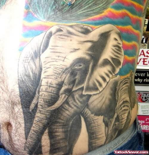 Huge Elephant Tattoo